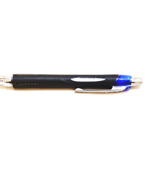 Blue zipper ballpoint pen