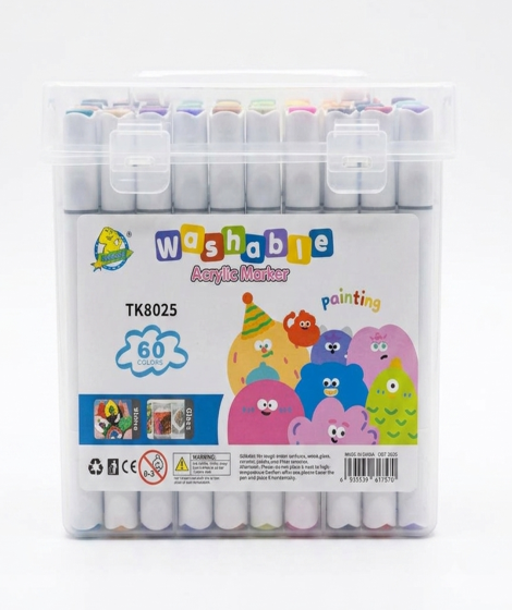 Acrylic paint set, 60 colors