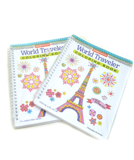 كتاب تلوين "World Traveler Coloring Book"
