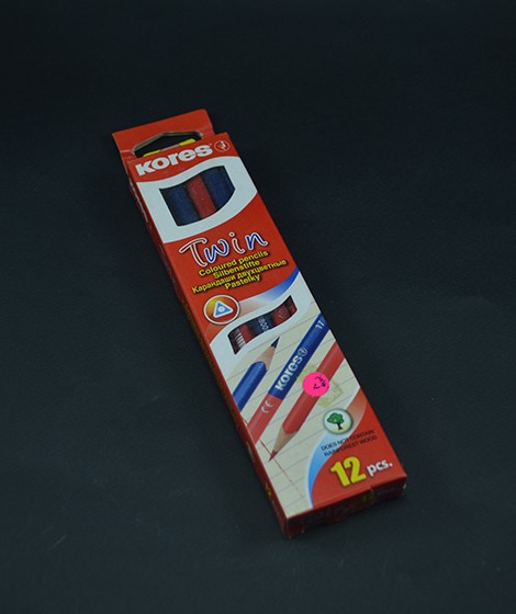 قلم رصاص مزدوج اللون